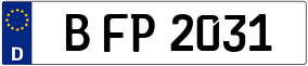 Truck License Plate
